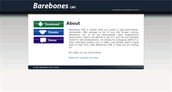 Desktop Screenshot of barebonescms.com